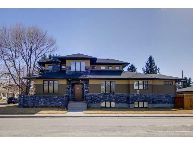 Renovated house with stone detailing